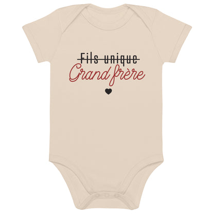 Grand frère - Body en coton bio bébé