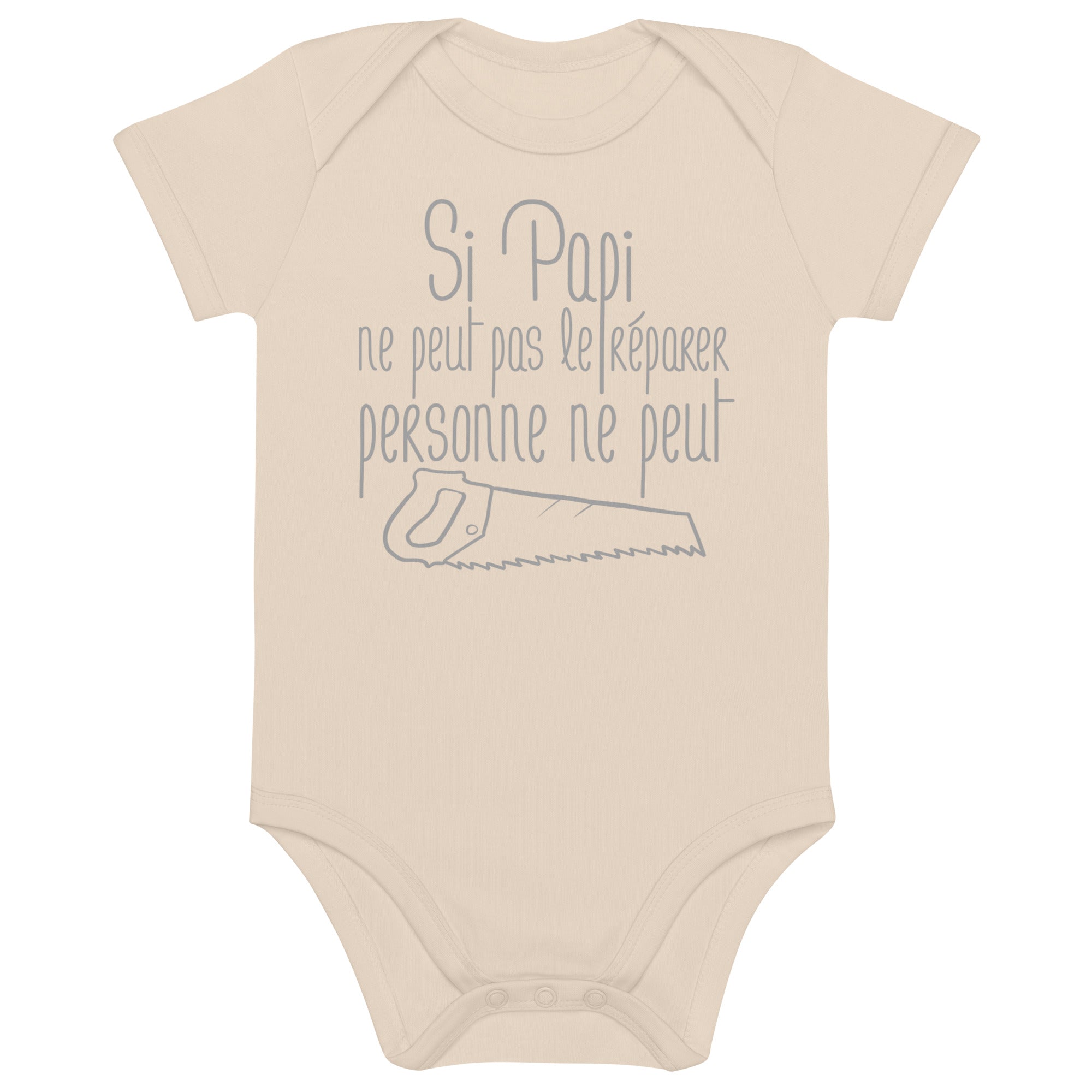 Si papi ne peut pas - Body en coton bio bébé