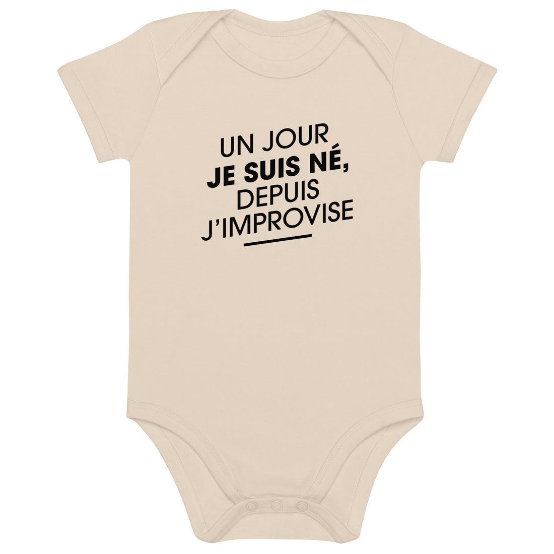 Un jour je suis né - Body en coton bio bébé