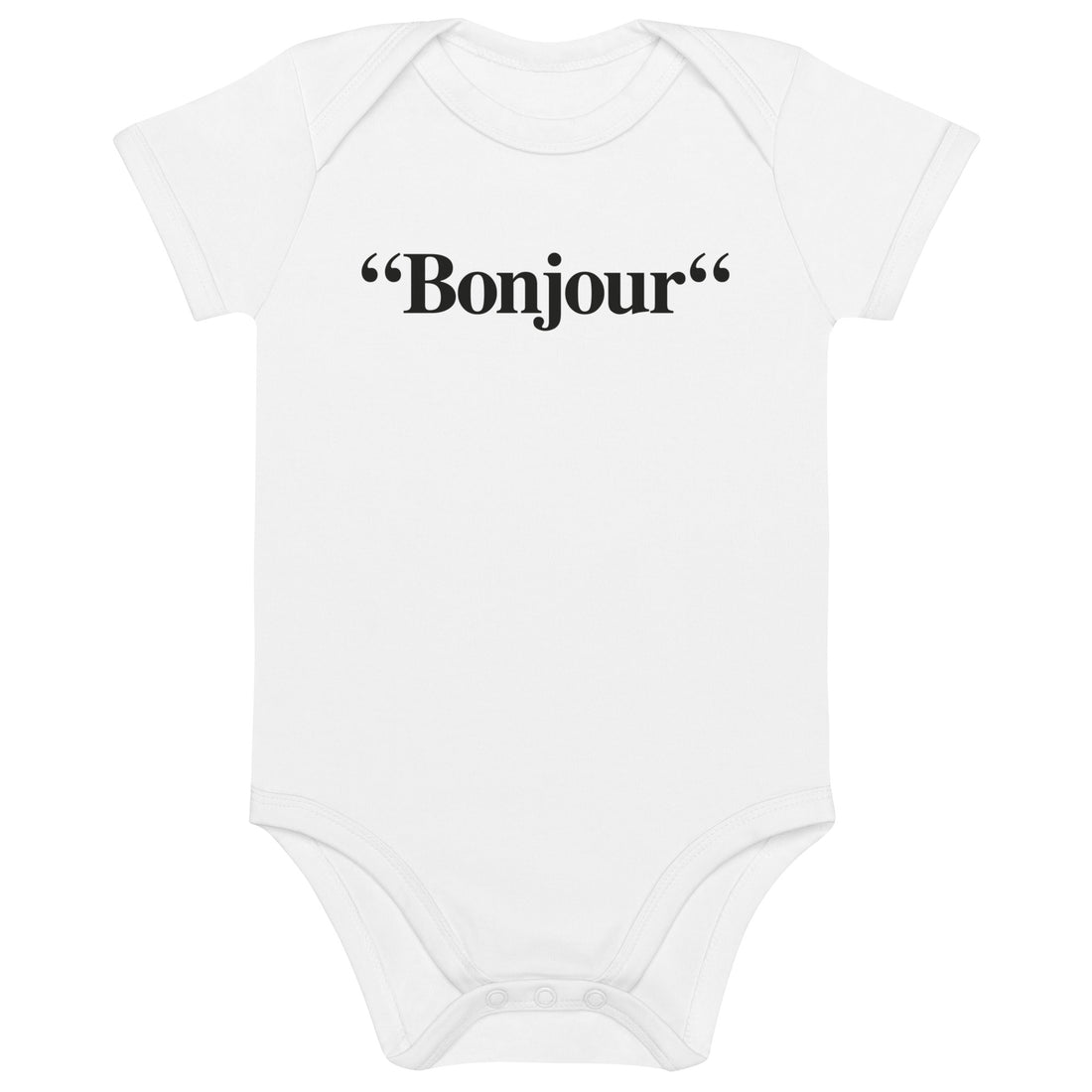 &quot;Bonjour&quot; - Body en coton bio bébé