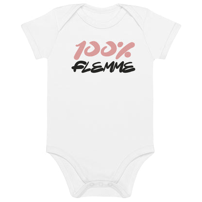 100% Flemme - Body en coton bio bébé