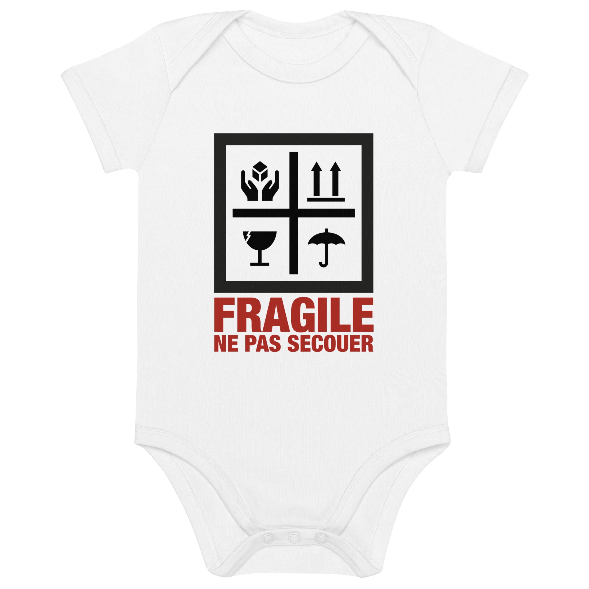 Fragile - Body en coton bio bébé