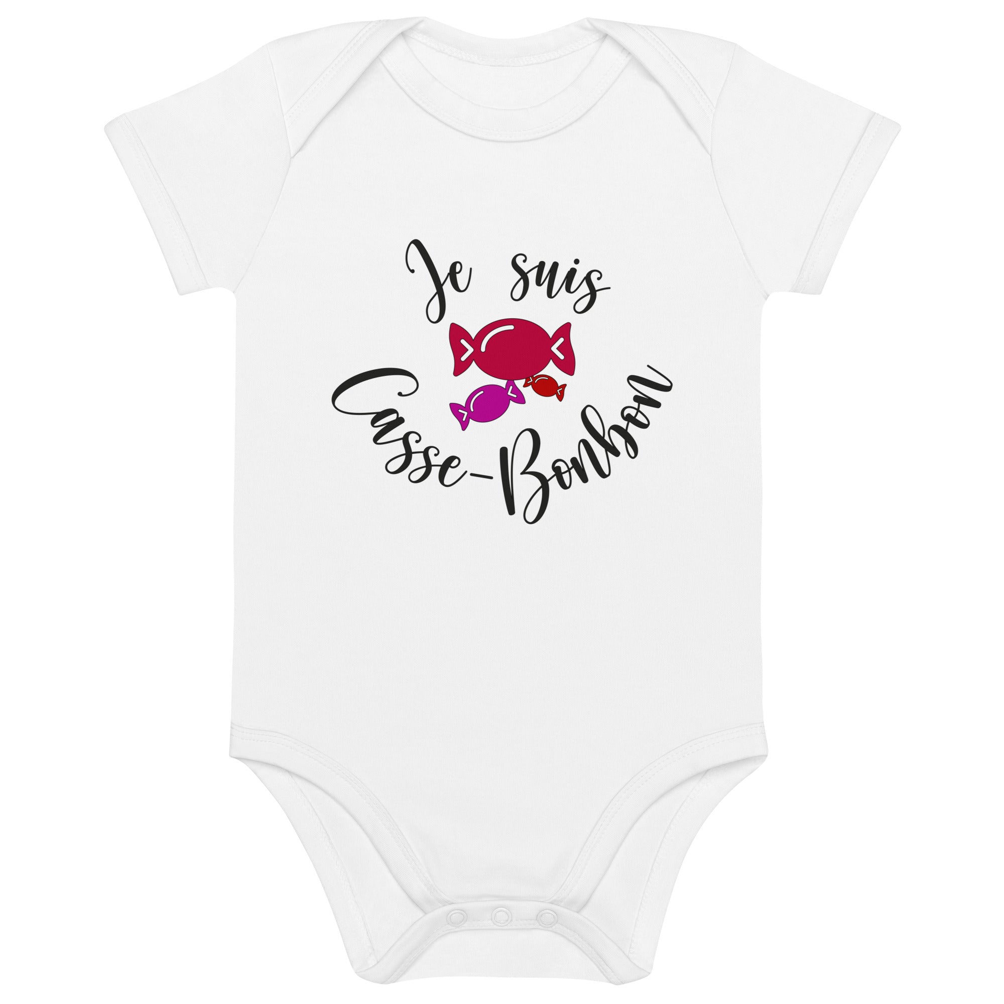 Je suis casse - bonbon - Body en coton bio bébé