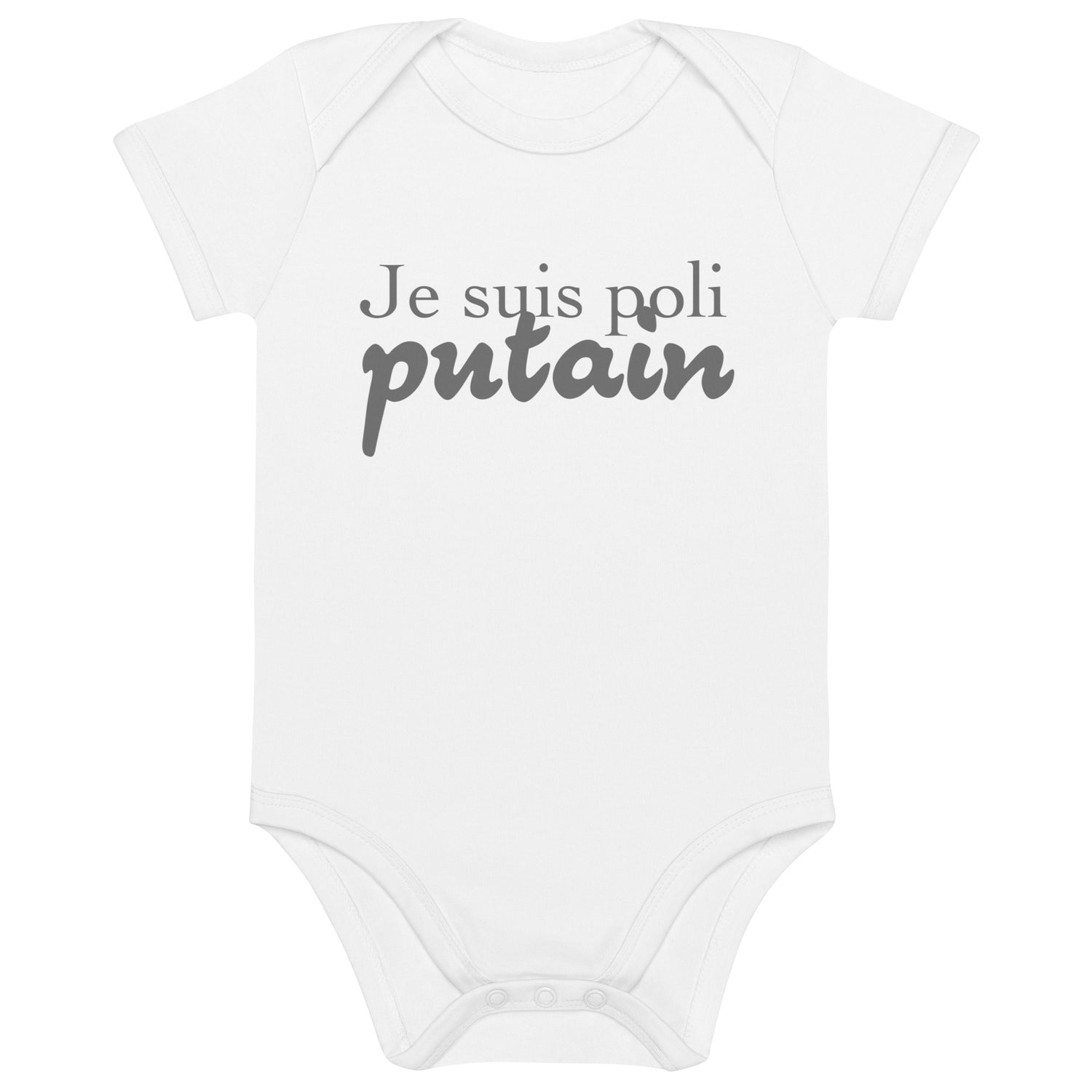 Je suis poli - Body en coton bio bébé