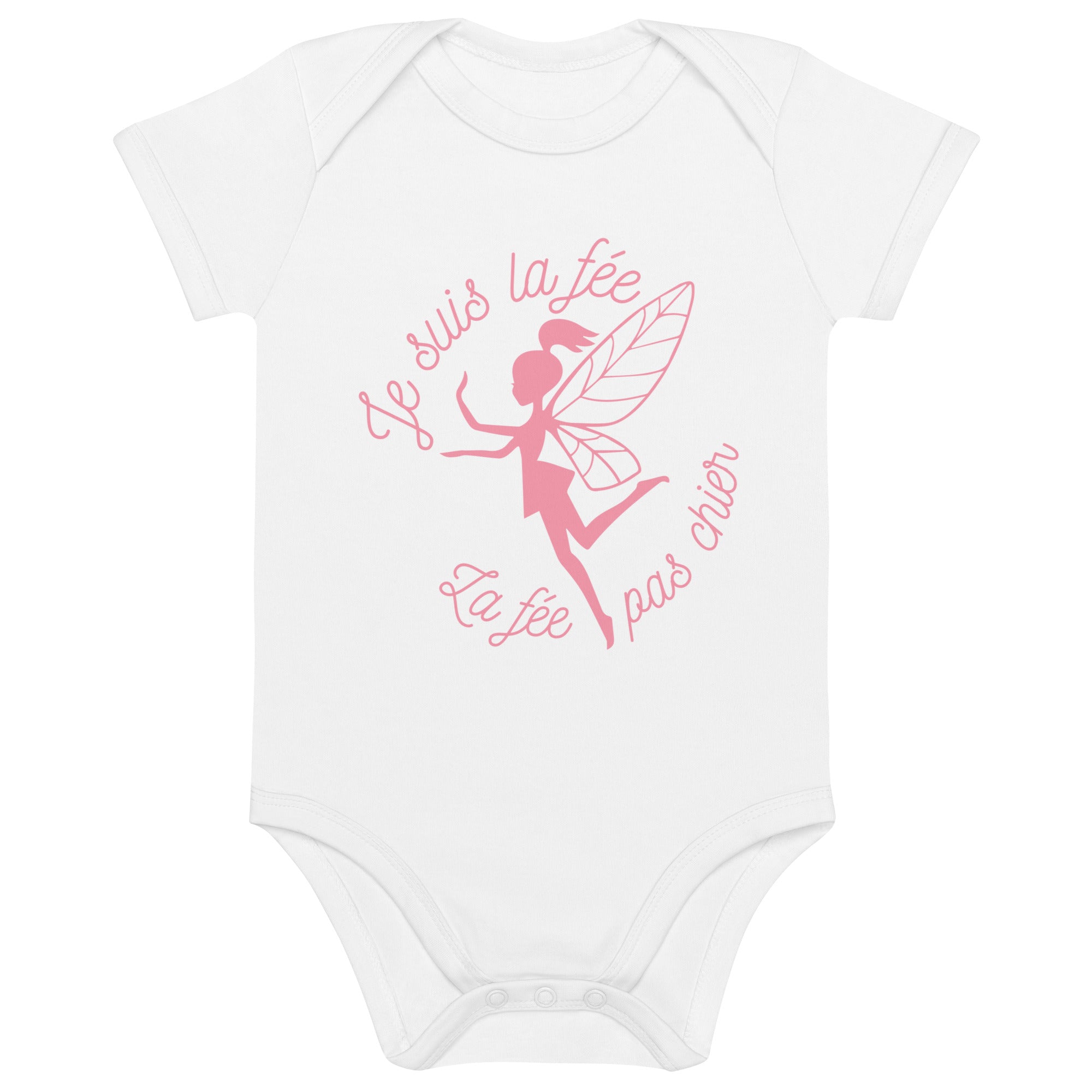Je suis la fée -  Body en coton bio bébé