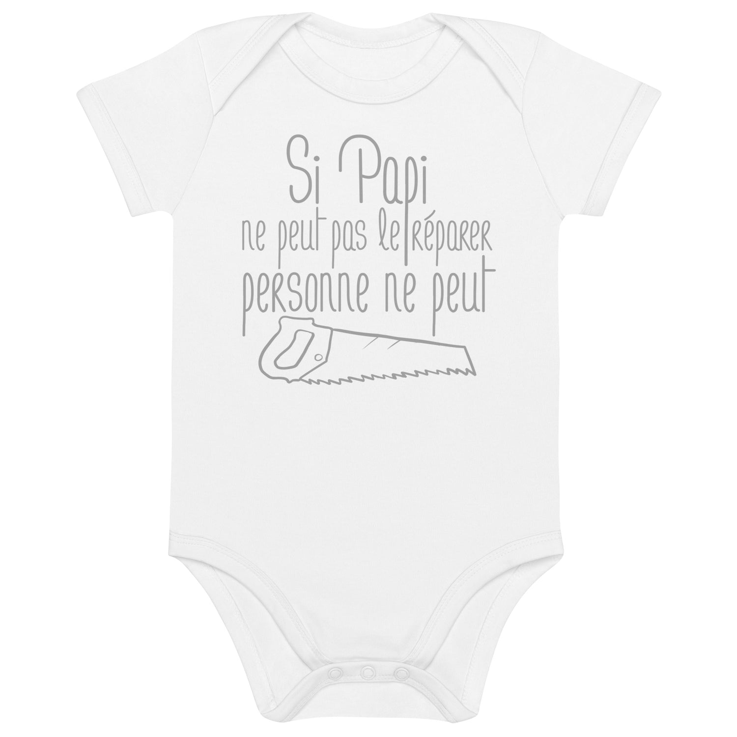 Si papi ne peut pas - Body en coton bio bébé