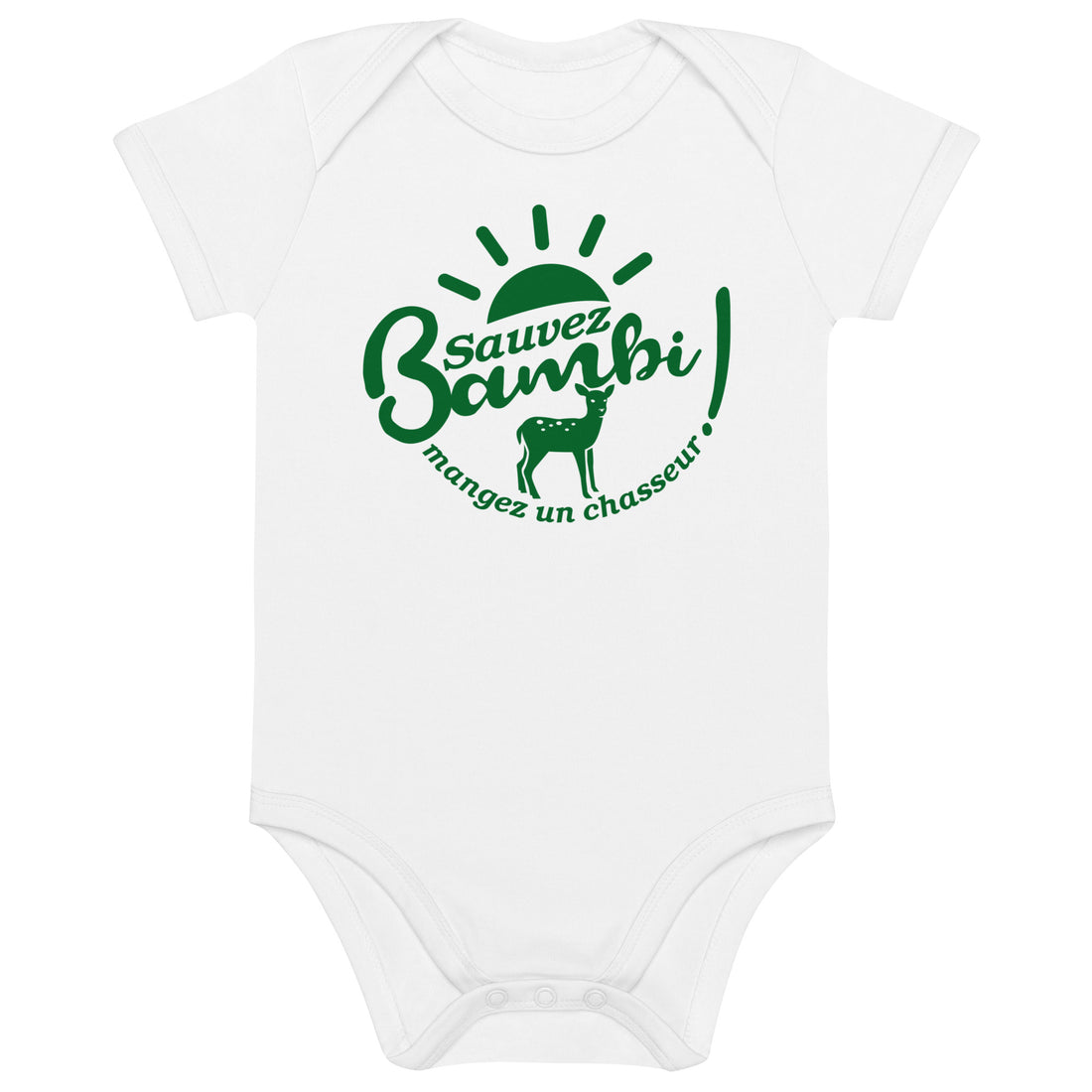 Sauvez Bambi - Body en coton bio bébé