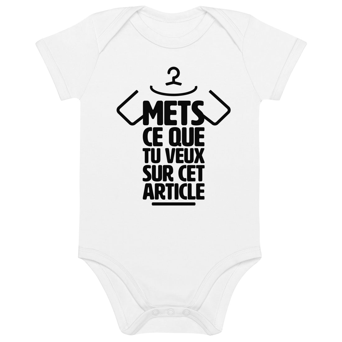 Body bébé en coton bio personnalisable