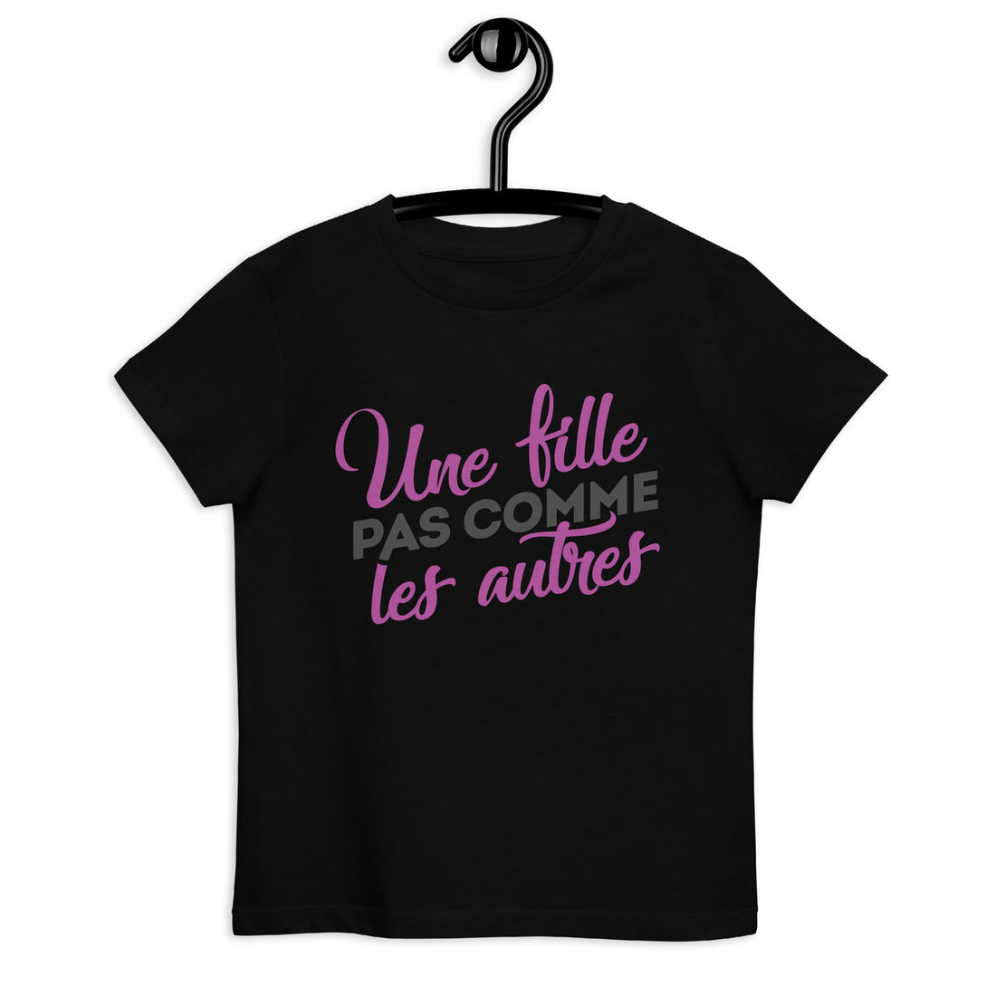 Une fille pas comme les autres  - T-shirt en coton bio enfant