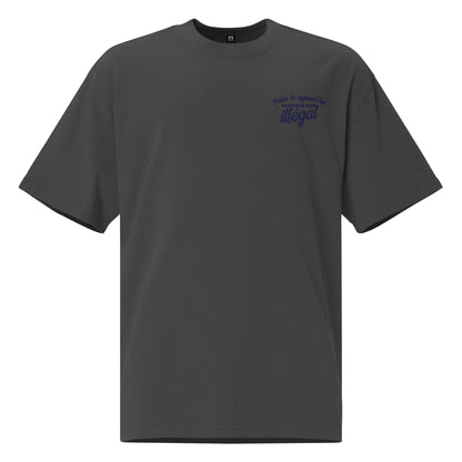 Demain ça sera illégal - T-shirt oversize délavé - Brodé