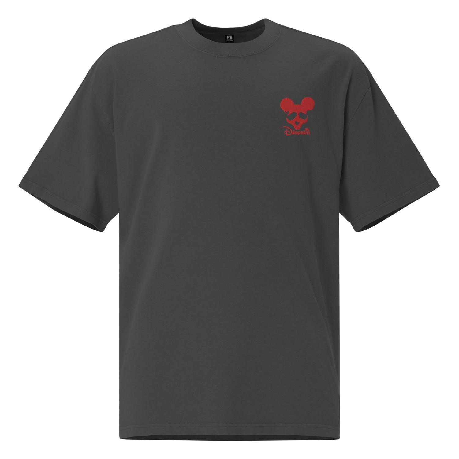 Désobéir - Disney - T-shirt oversize délavé - Brodé
