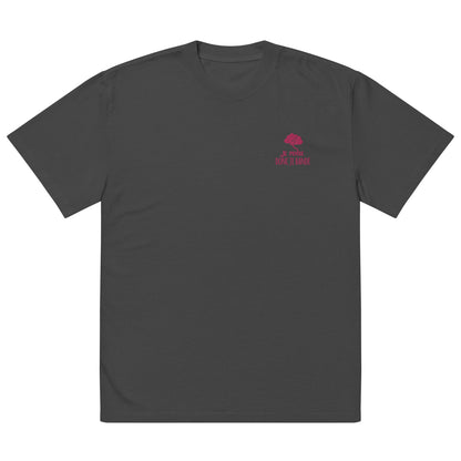 Je pense donc je bande - T-shirt oversize délavé - Brodé