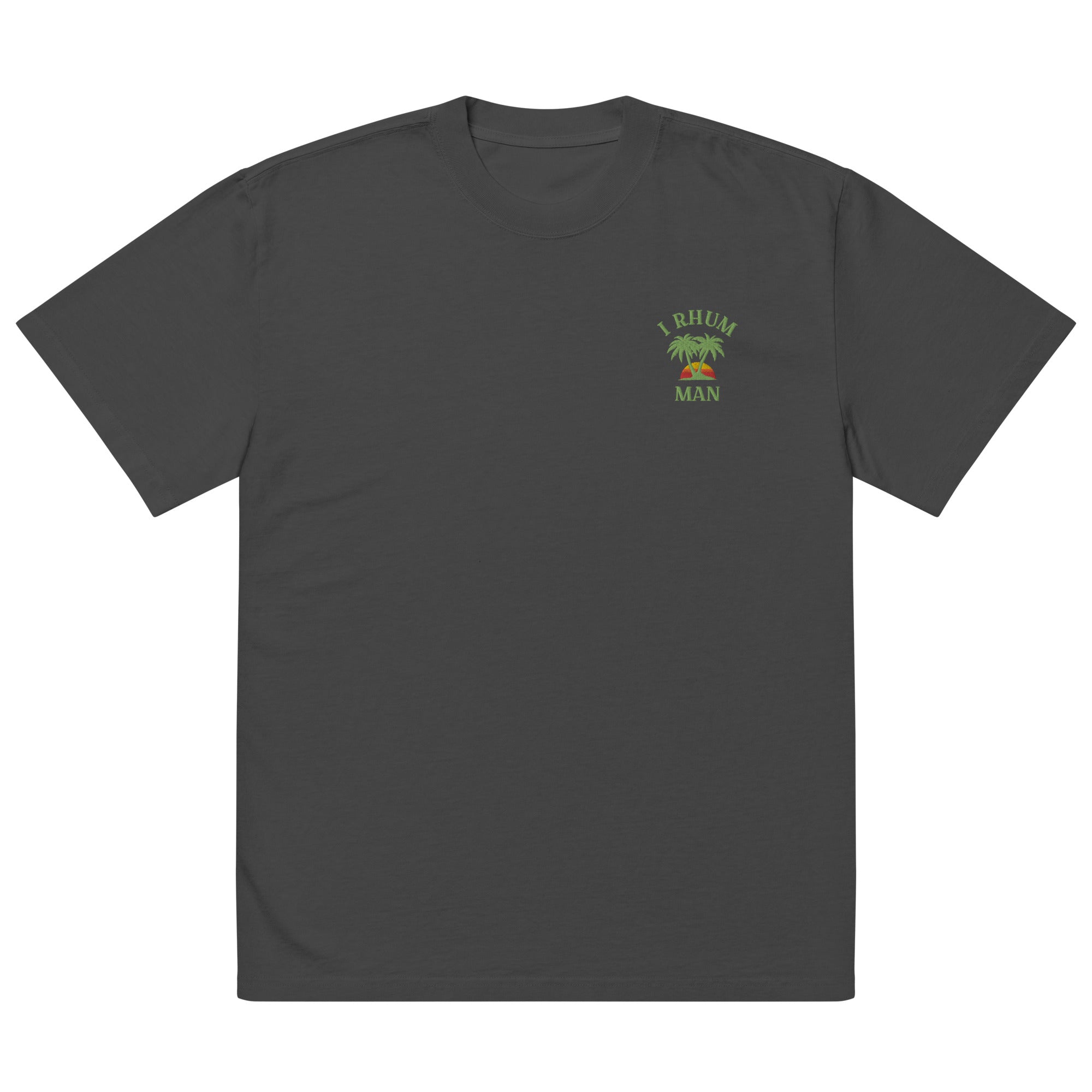 I rhum man - T-shirt oversize délavé - Brodé