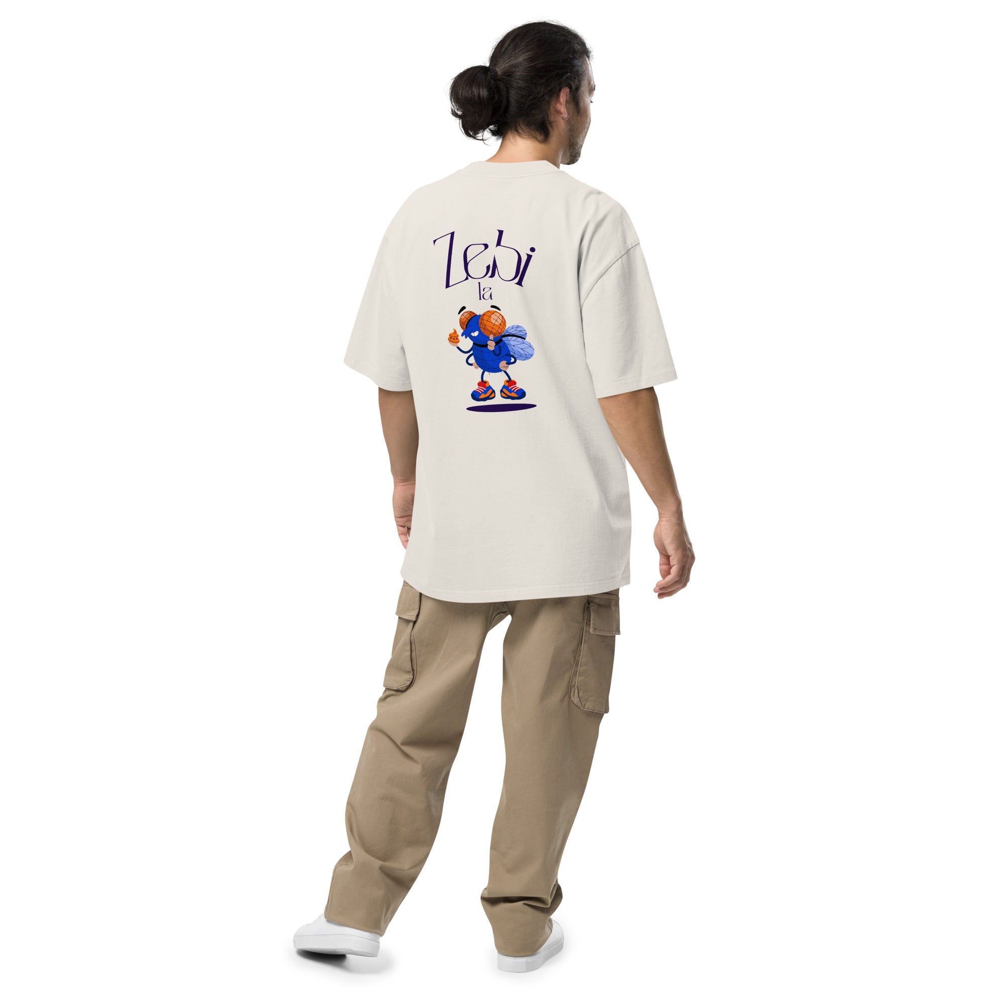 Zebi la Mouche - T-shirt oversize délavé - Coeur et Dos