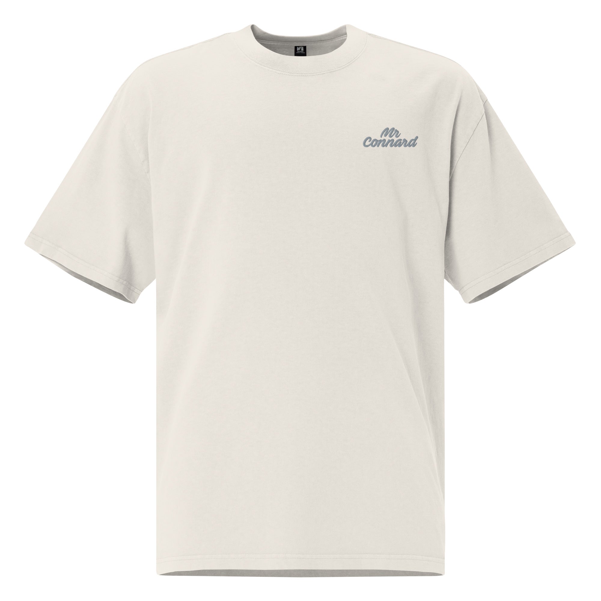 Monsieur Connard - T-shirt oversize délavé brodé - Brodé
