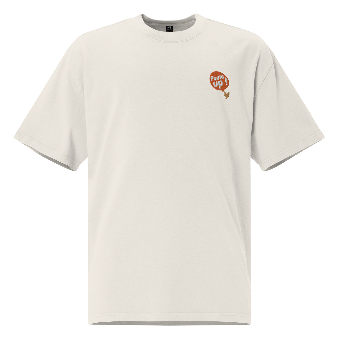 Poule up - T-shirt oversize délavé - Brodé