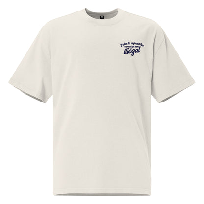 Demain ça sera illégal - T-shirt oversize délavé - Brodé