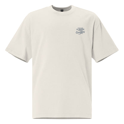 On est dans la merde - T-shirt oversize délavé - Brodé