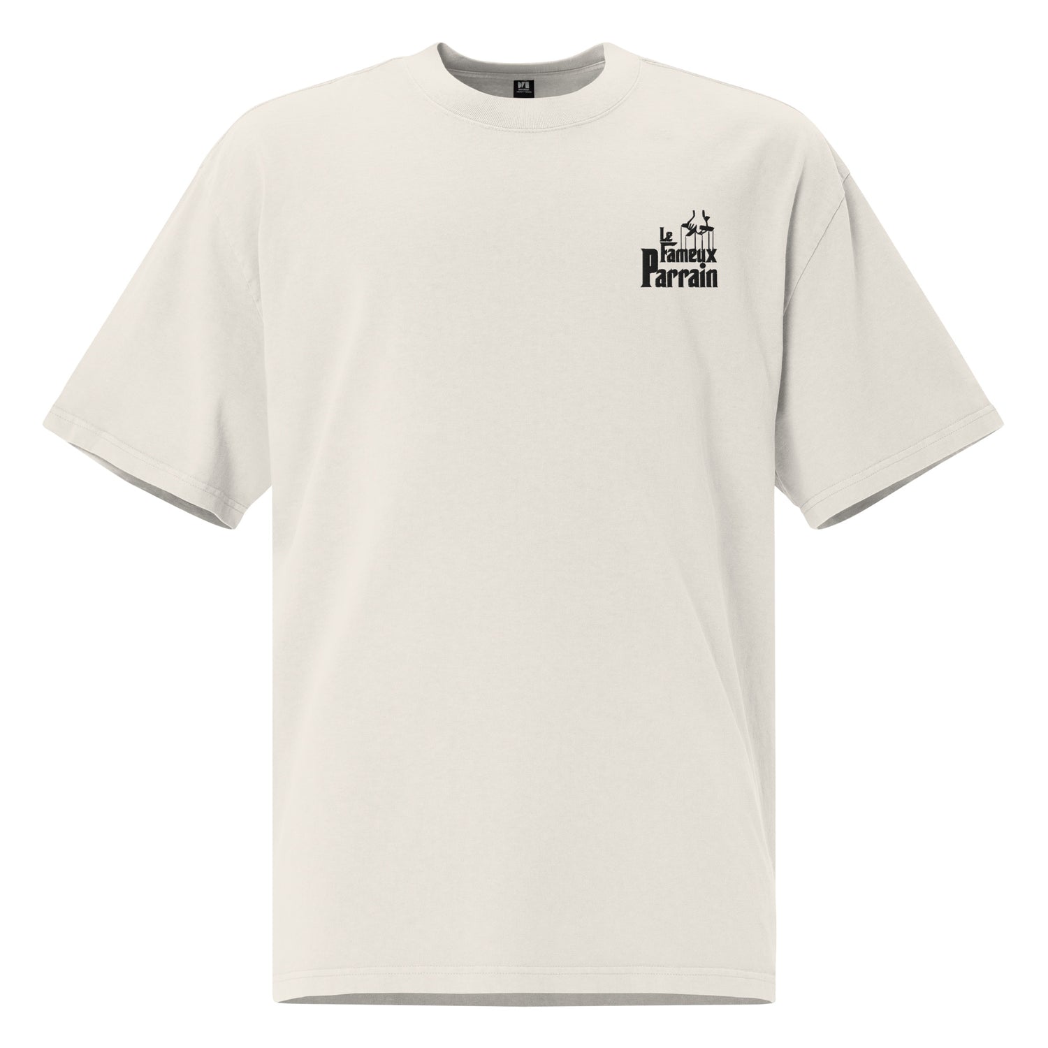Fameux parrain - T-shirt oversize délavé - Brodé