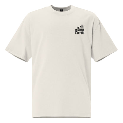 Fameux parrain - T-shirt oversize délavé - Brodé