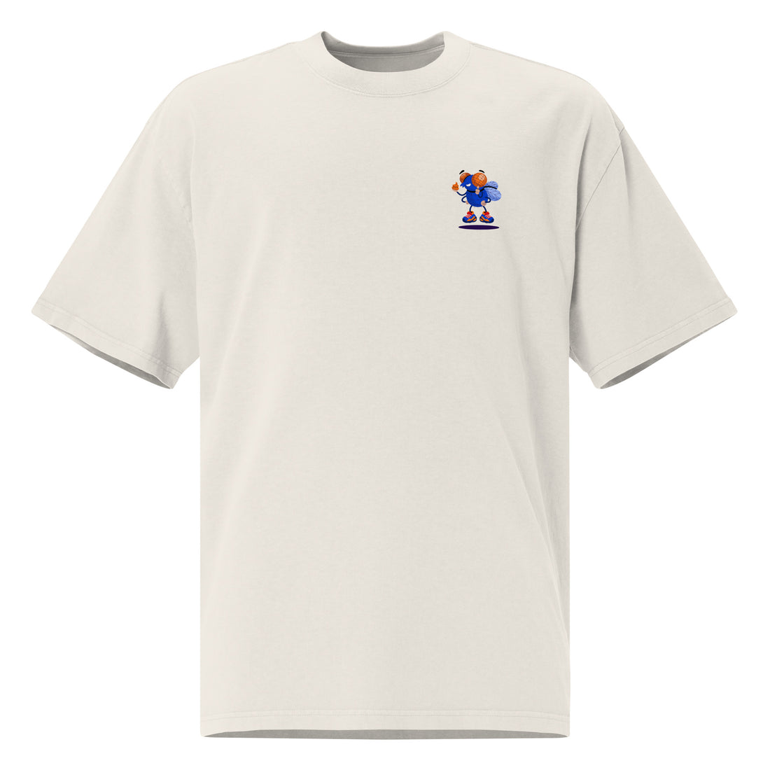 Zebi la Mouche - T-shirt oversize délavé - Coeur et Dos