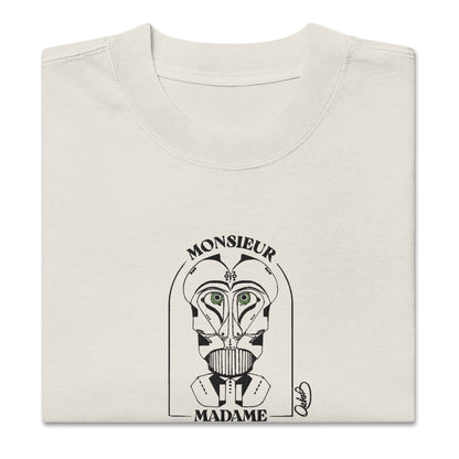 Monsieur Madame - T-shirt oversize délavé - Brodé