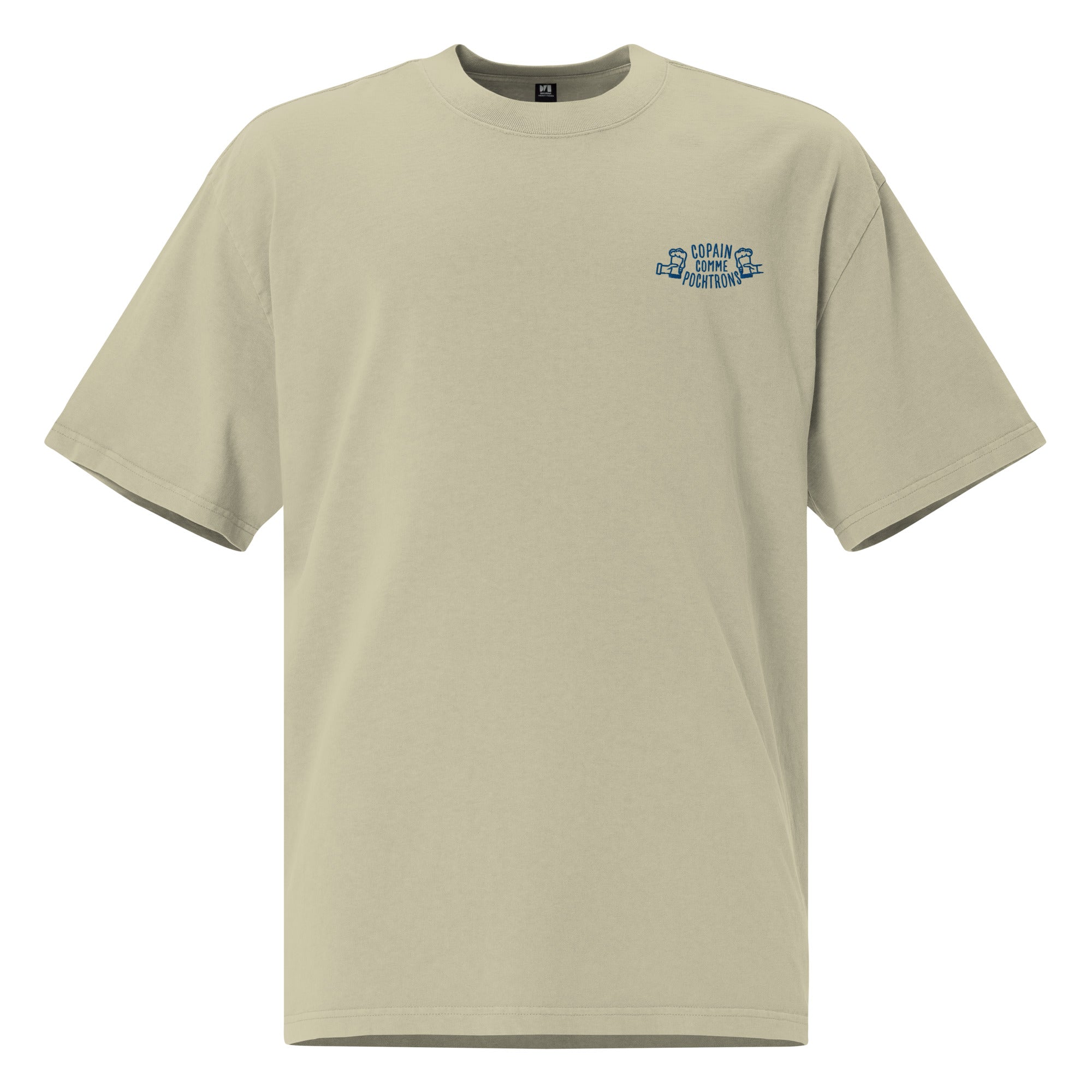 Copain comme pochtrons - T-shirt oversize délavé - Brodé
