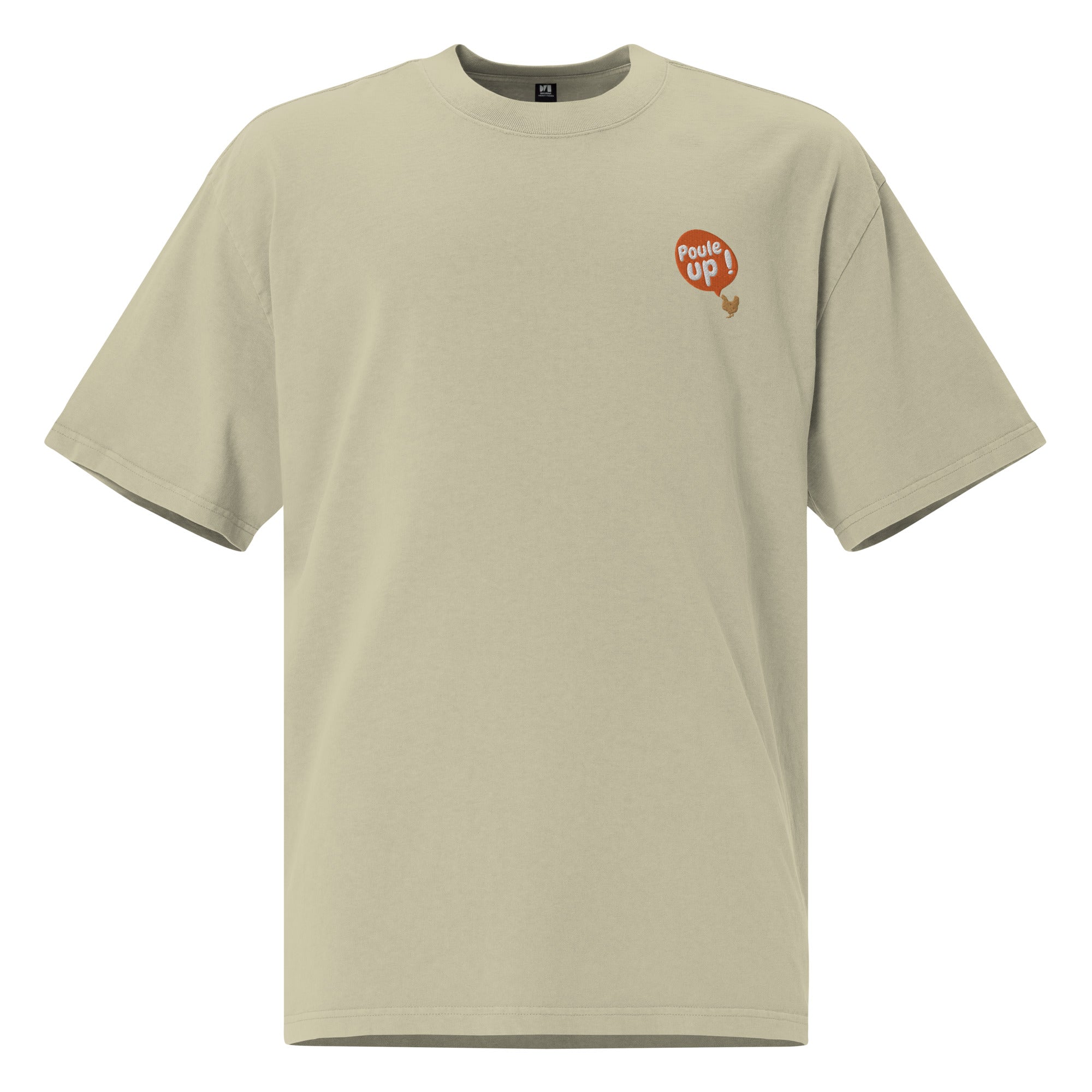 Poule up - T-shirt oversize délavé - Brodé
