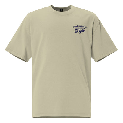 Demain ça sera illégal - T-shirt oversize délavé - Brodé