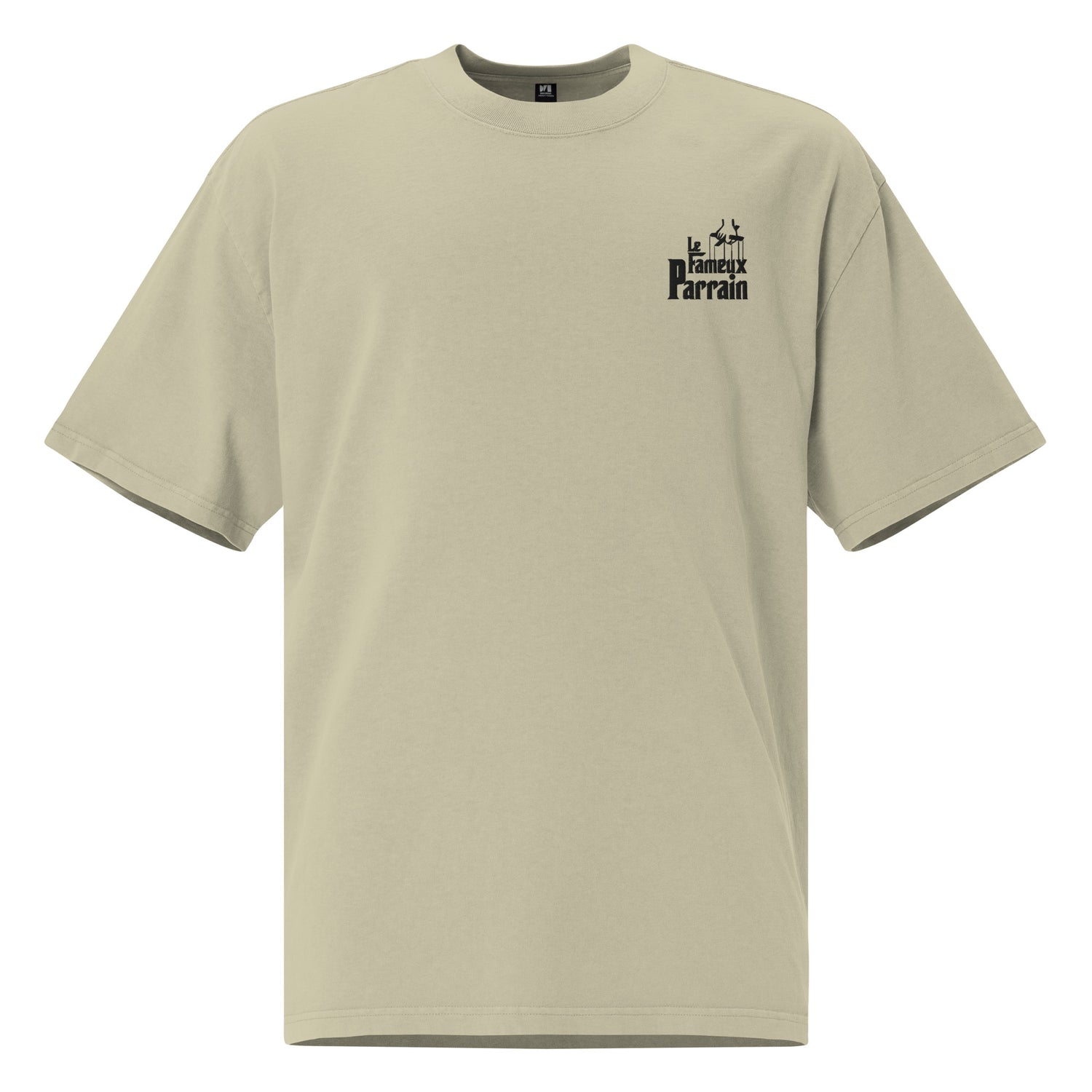 Fameux parrain - T-shirt oversize délavé - Brodé