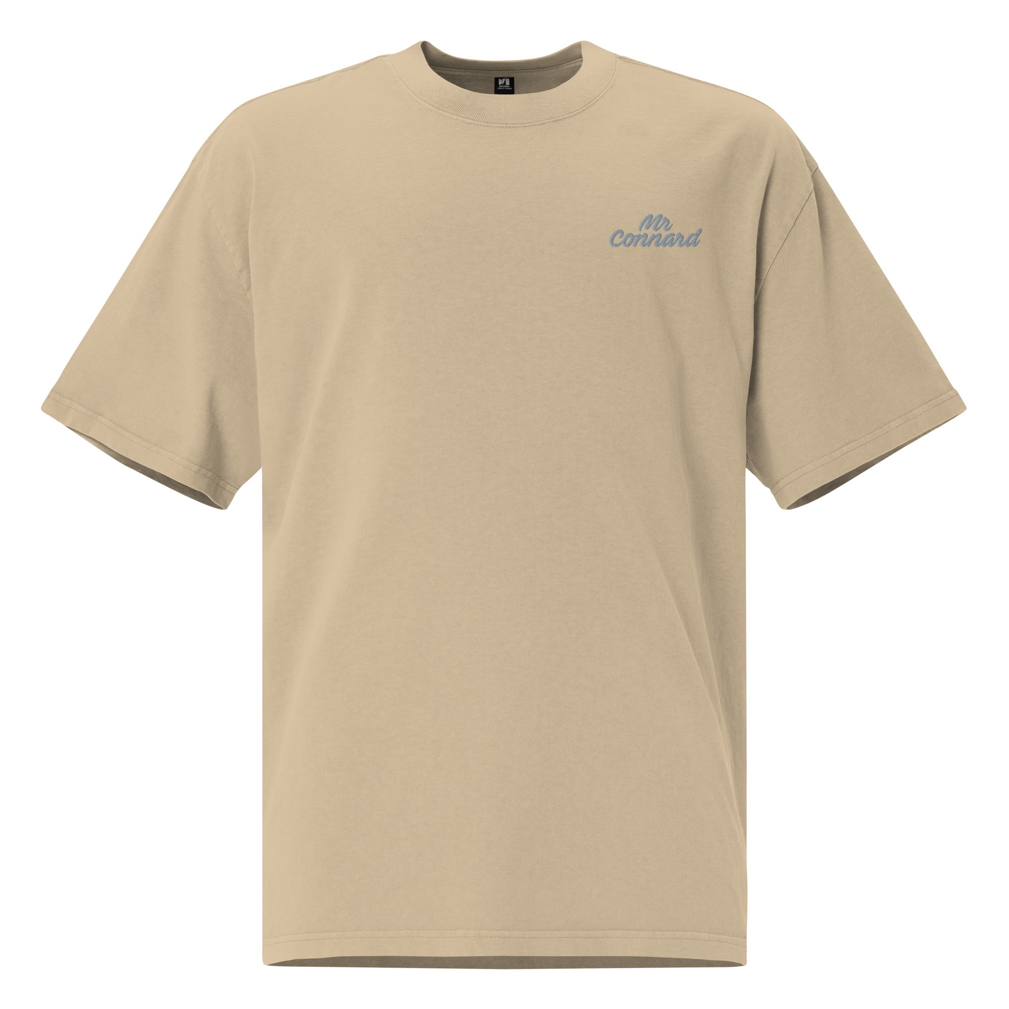 Monsieur Connard - T-shirt oversize délavé brodé - Brodé