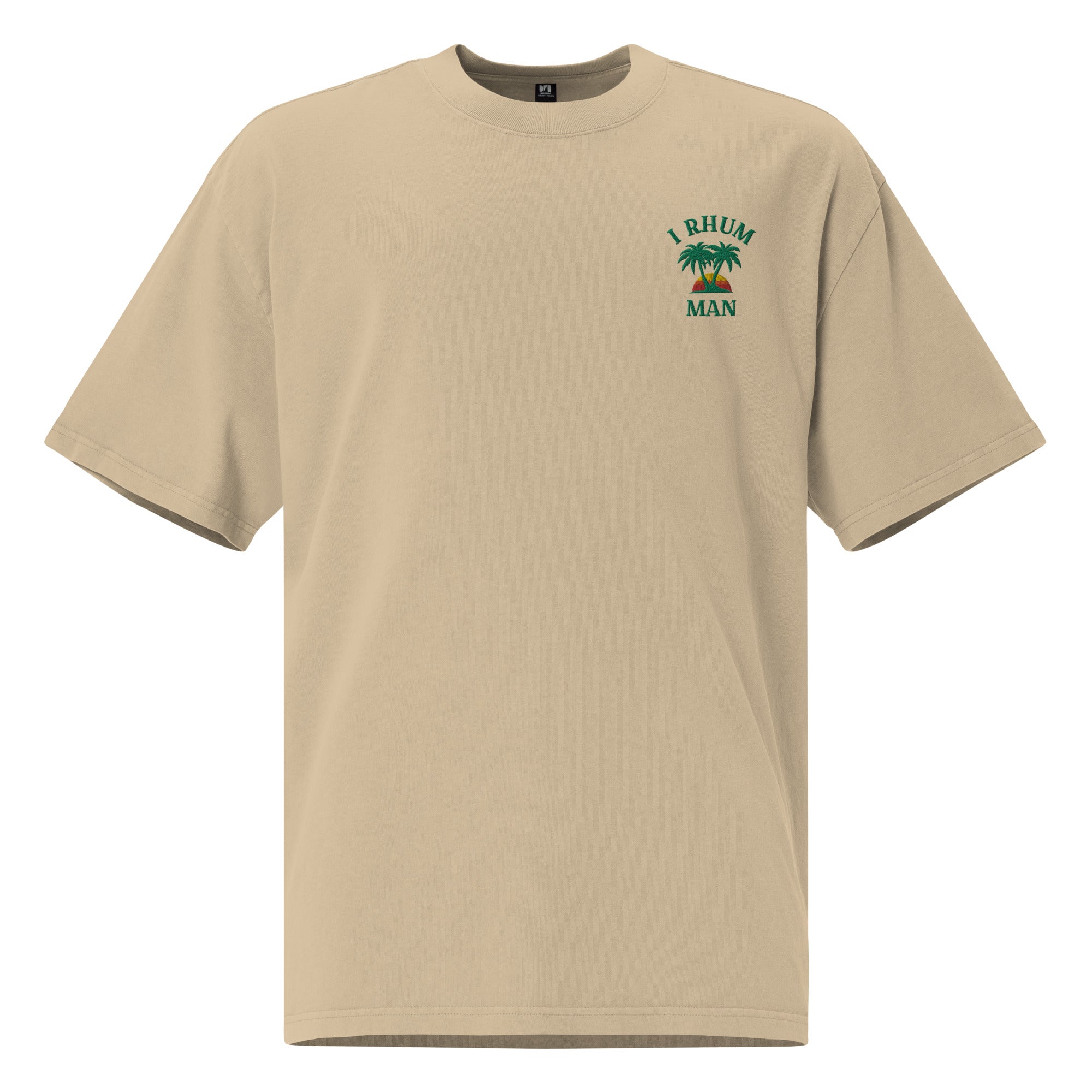 I rhum man - T-shirt oversize délavé - Brodé