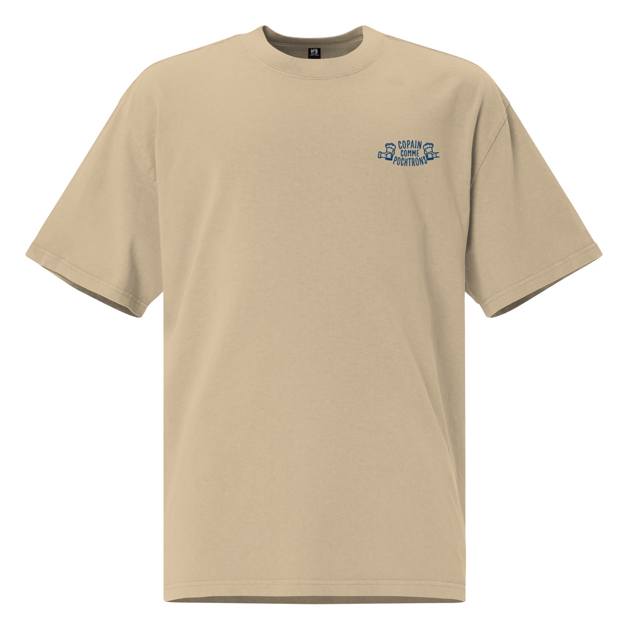 Copain comme pochtrons - T-shirt oversize délavé - Brodé