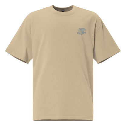 On est dans la merde - T-shirt oversize délavé - Brodé