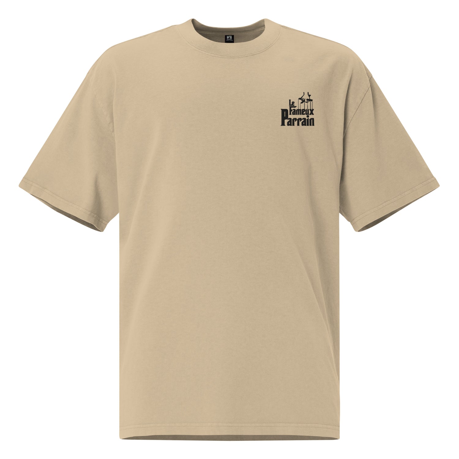 Fameux parrain - T-shirt oversize délavé - Brodé