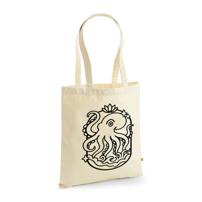 Poulpe - Ma Carpette - Tote Bag en coton bio à piquer