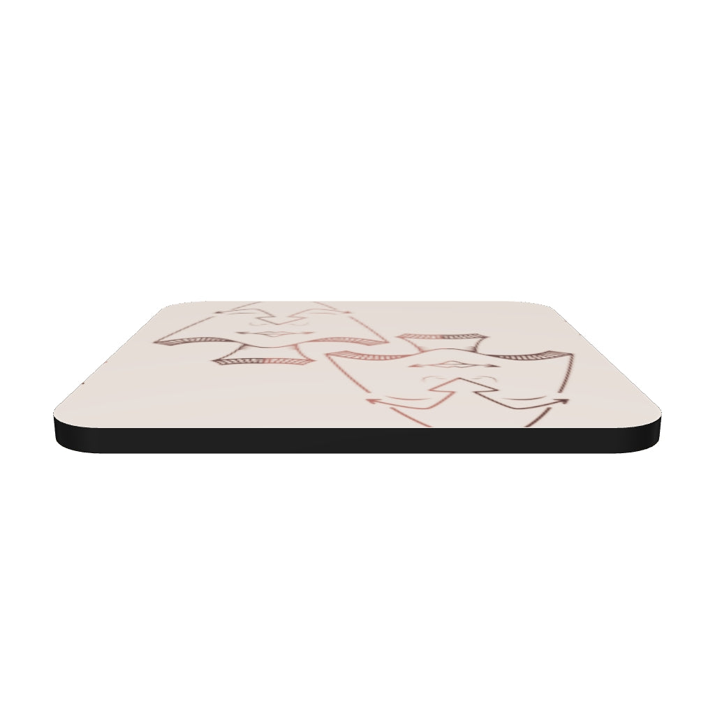 Coeur de Pik - OuhiB Art - Sous-verres en liège