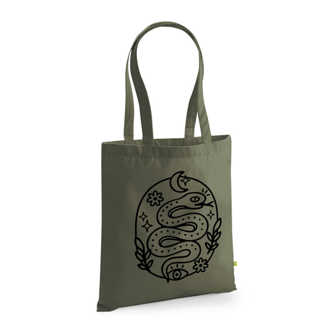 Serpent - Ma Carpette - Tote Bag en coton bio à piquer