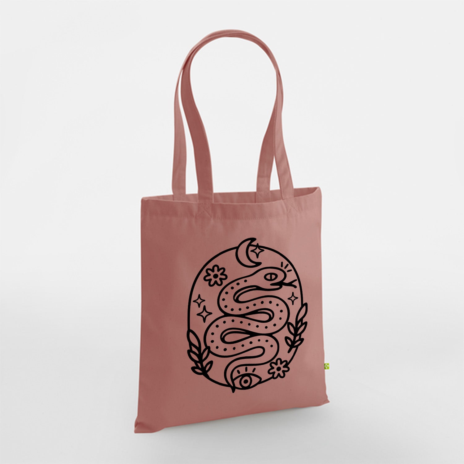 Serpent - Ma Carpette - Tote Bag en coton bio à piquer