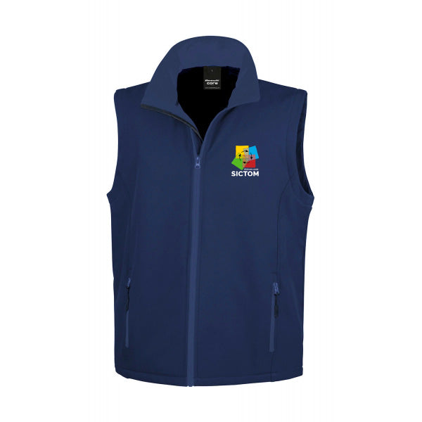 SICTOM - Veste softshell sans manche - Brodé Coeur