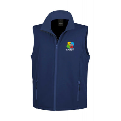 SICTOM - Veste softshell sans manche - Brodé Coeur