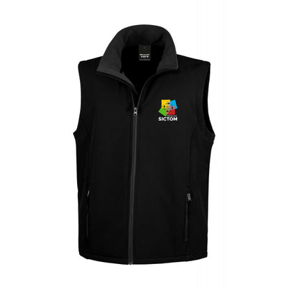 SICTOM - Veste softshell sans manche - Brodé Coeur