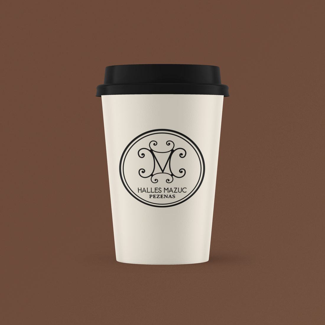Les Halles Mazuc - Gobelet en carton avec couvercle en plastique