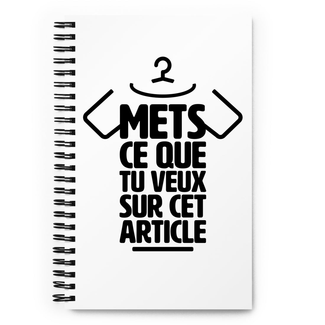 Carnet à spirale personnalisable