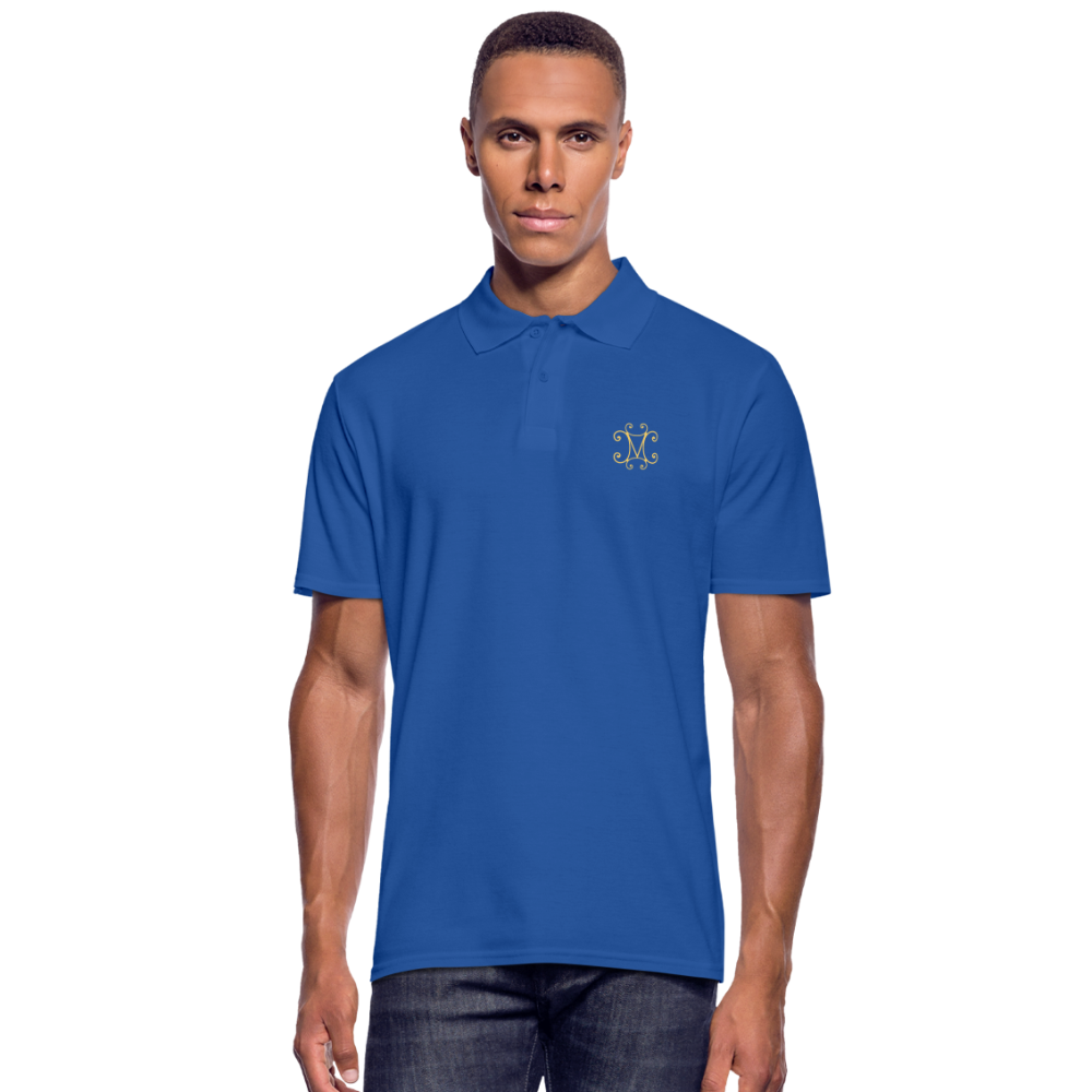 Halles Mazuc - Polo Homme - Coeur &amp; dos - bleu royal