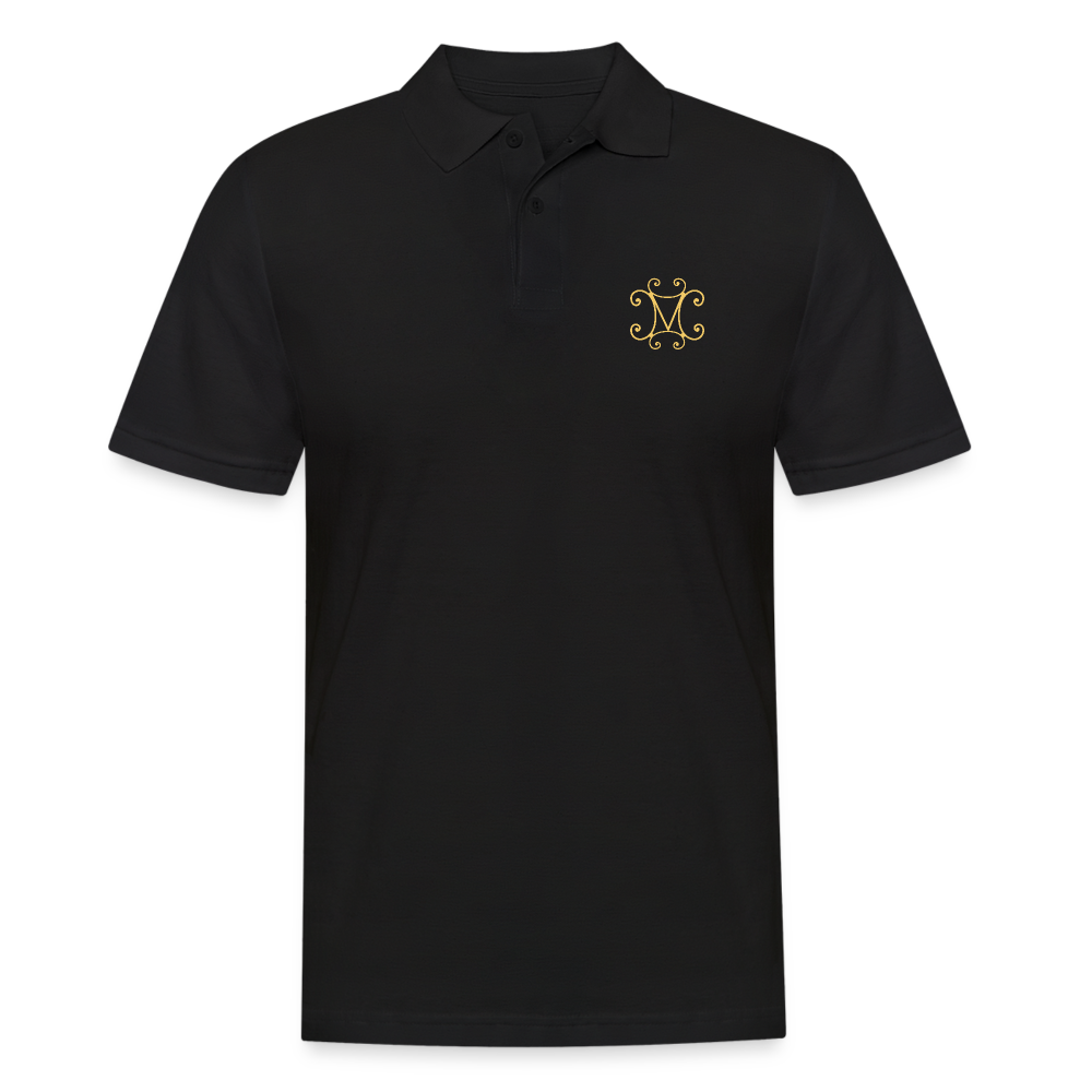 Halles Mazuc - Polo Homme - Coeur &amp; dos - noir