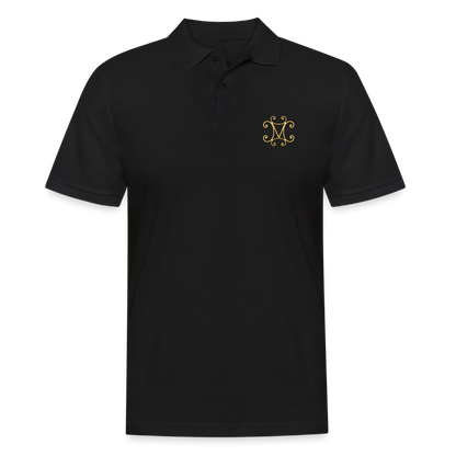 Halles Mazuc - Polo Homme - Coeur &amp; dos - noir