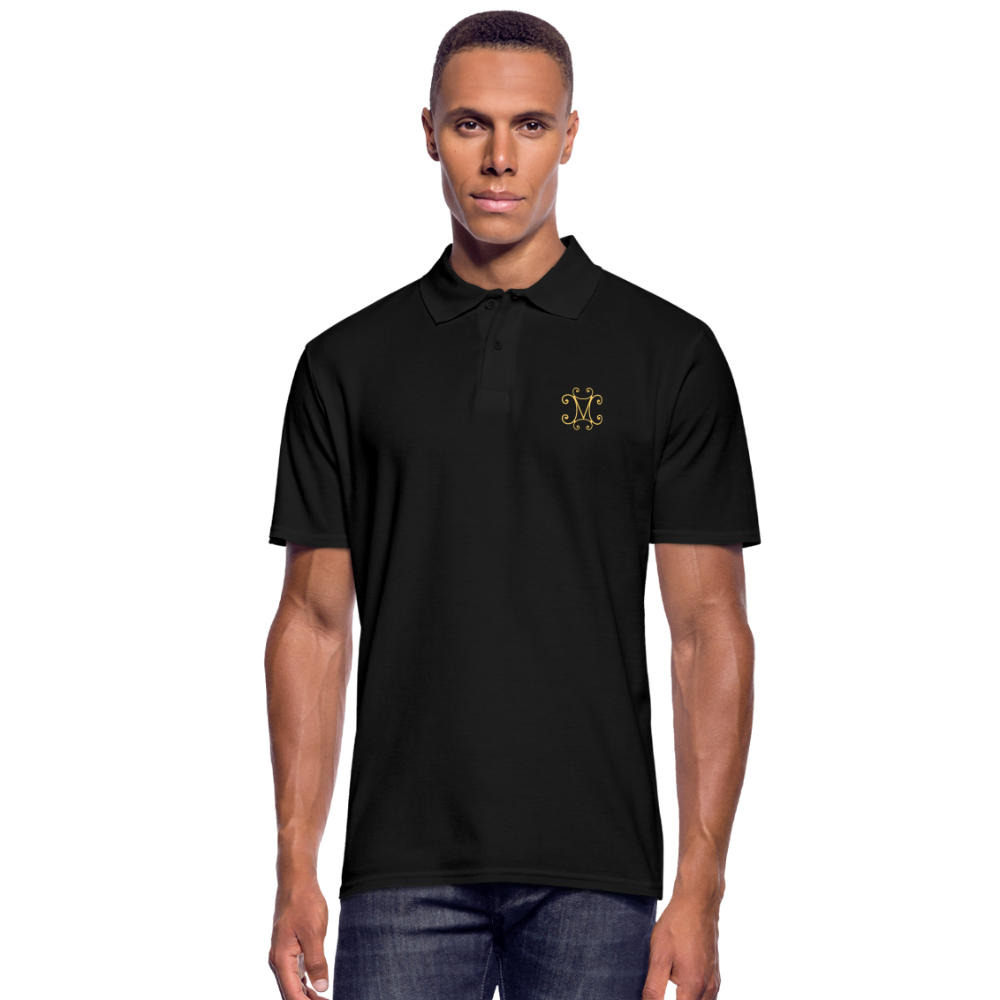 Halles Mazuc - Polo Homme - Coeur &amp; dos - noir