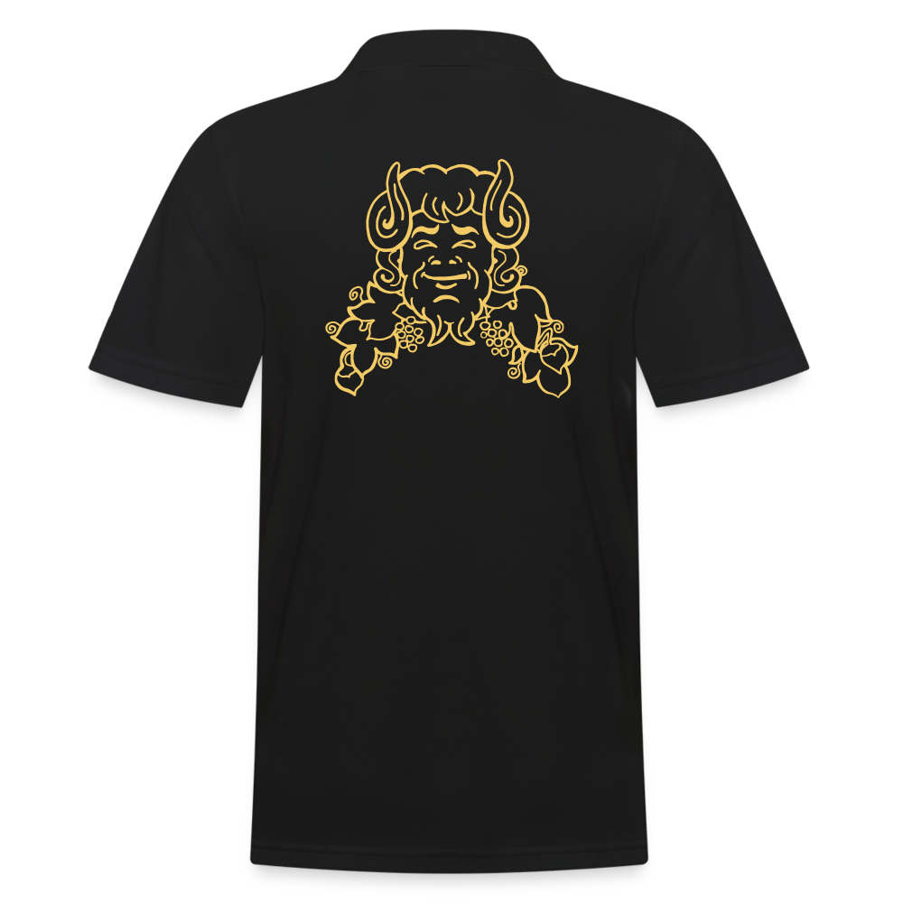 Halles Mazuc - Polo Homme - Coeur &amp; dos - noir