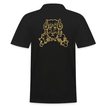 Halles Mazuc - Polo Homme - Coeur &amp; dos - noir